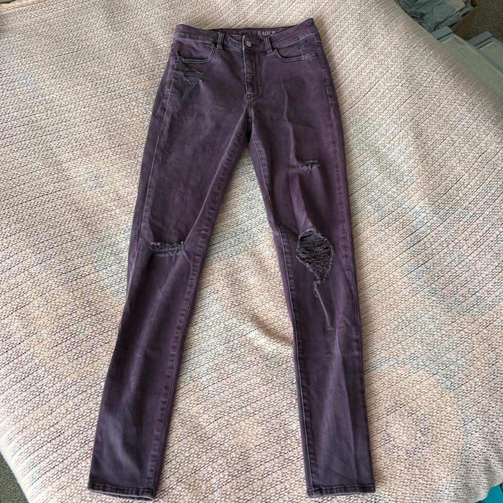 Dusty Purple American Eagle Jeggings